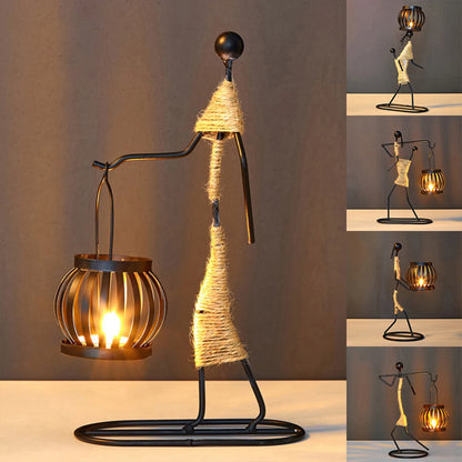HURYA|  Abstract Characters Candle Holder