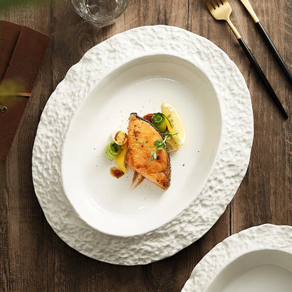 STIGM| Rock-patterned Ceramic Plate