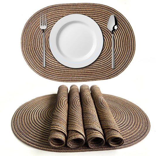 BH| Braided Oval Table Mat