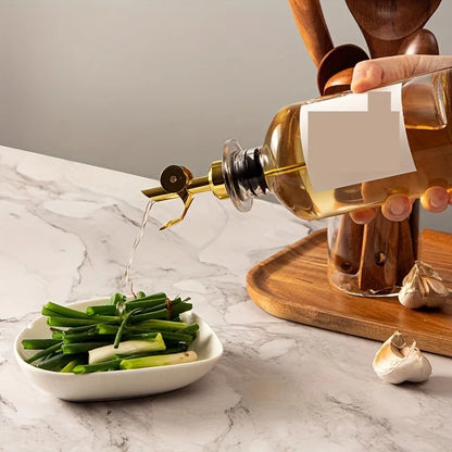 SPONEY| 1PC Glass Oil Dispenser Bottle