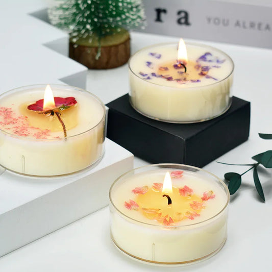 SYOUB| 1Pc Mini Natural Plant Scented Candle