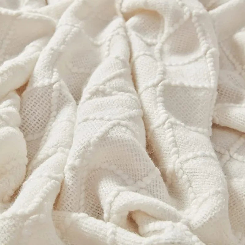 LINYIA| Chunky Knit Throw Blanket