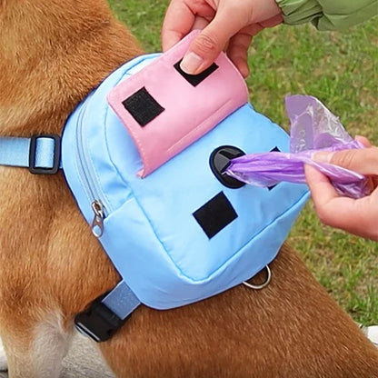 Pet Waist Bag with Harness & Collar