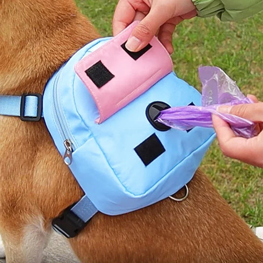 Pet Waist Bag with Harness & Collar