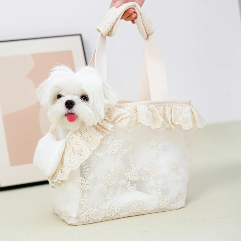 Lace Pet Carrier Bag