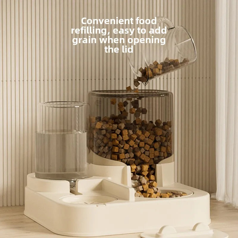 2-in-1 Automatic Pet Feeder & Water Dispenser