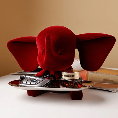 PATPAT| Decorative Elephant Statue Storage Tray