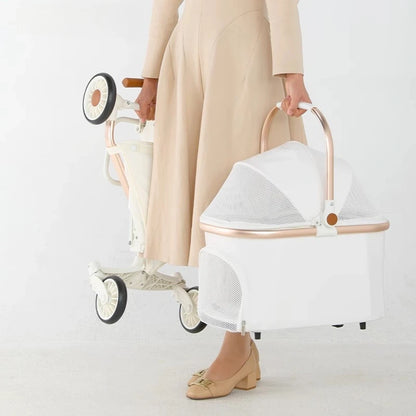 PU leather Pet Stroller