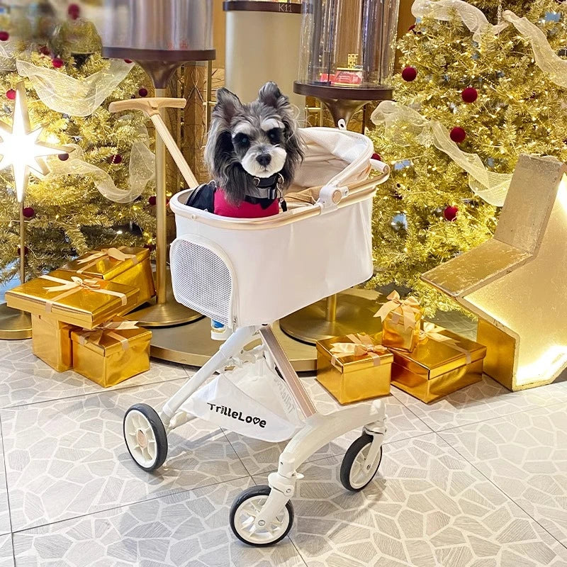 PU leather Pet Stroller