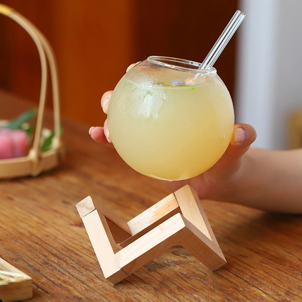 GOUCH| Cocktail Glass With Wood Stand
