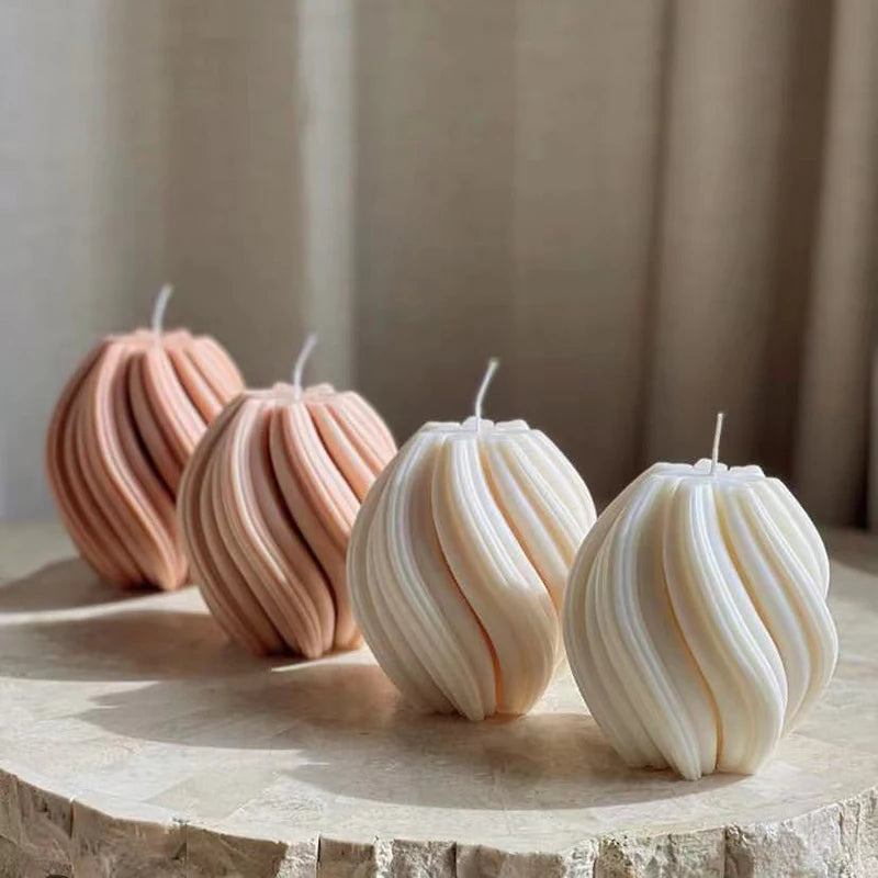 KURKLAN| 3D Swirl Scented Candle