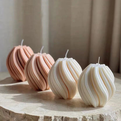 KURKLAN| 3D Swirl Scented Candle