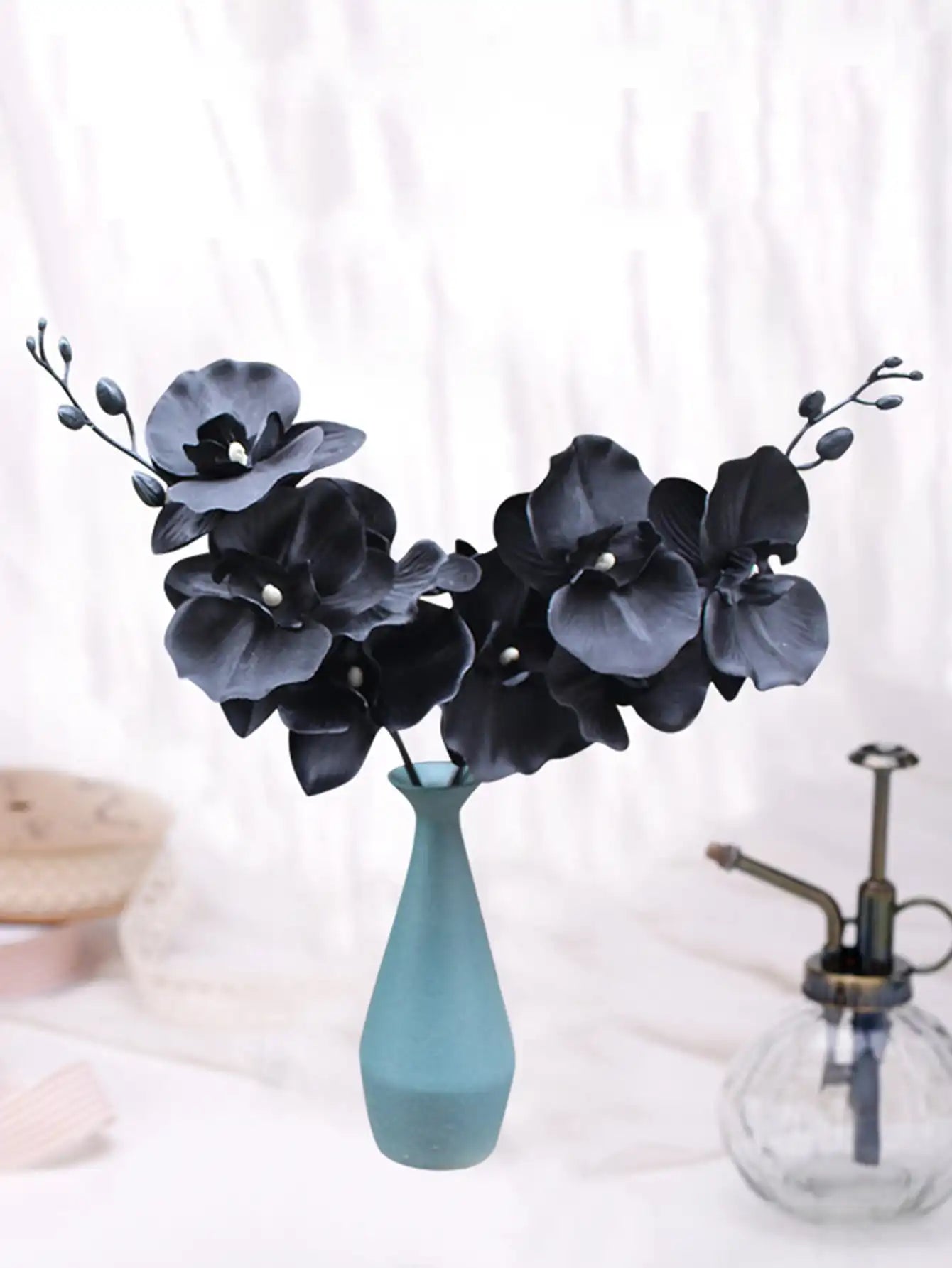 MUIJURU| Black Butterfly Orchid Artificial Flower
