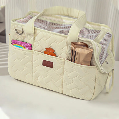 Soft-Sided Crossbody Travel Bag for Pets