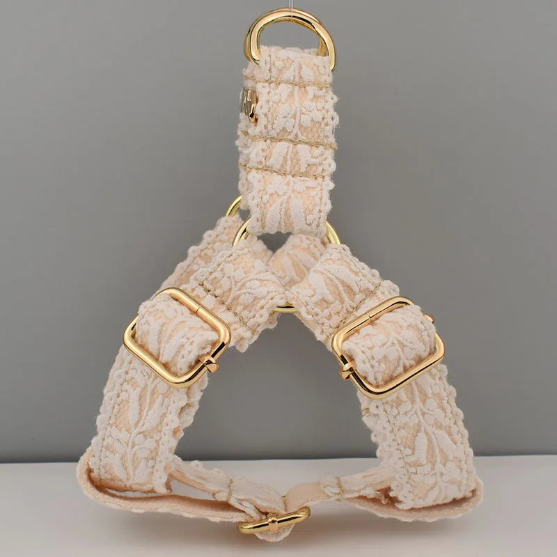 White Lace Pet Harness