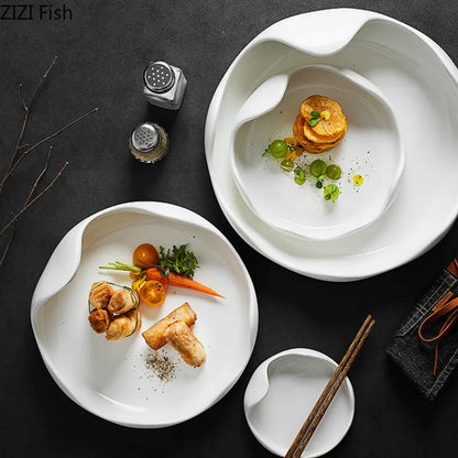 MANU| White Ceramic Plate