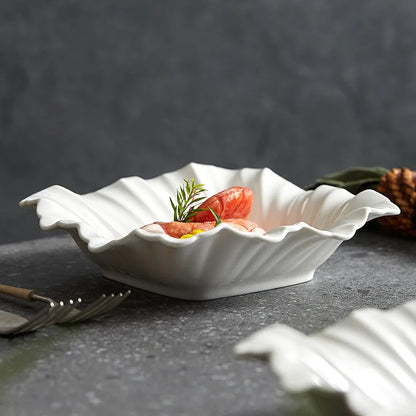 STIGM| White Ceramic salad bowl