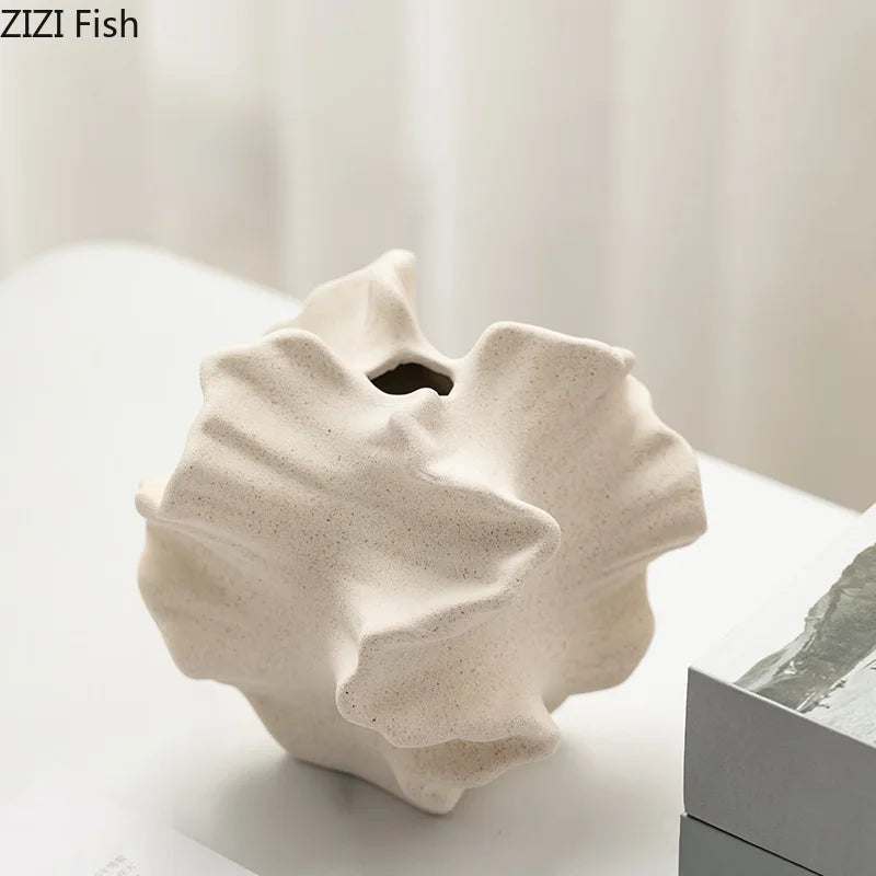 MEYHAO|  WrinkleD Ceramic Vase
