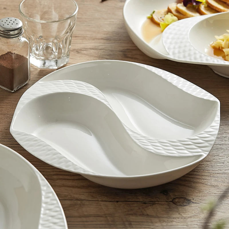 KANCUN|  Yinyang Shaped Ceramic Plate