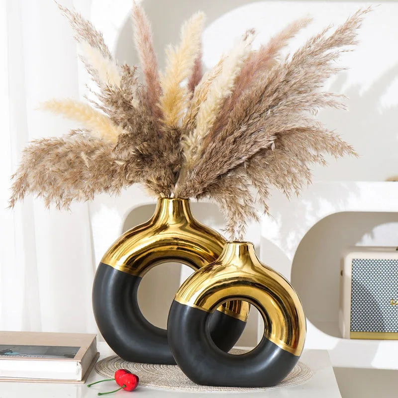 MEYHAO| Modern Ceramic Circle Vase