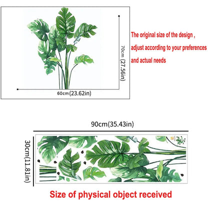 EARTHIE| Waterproof Self-adhesive Green Plant Wall Sticker