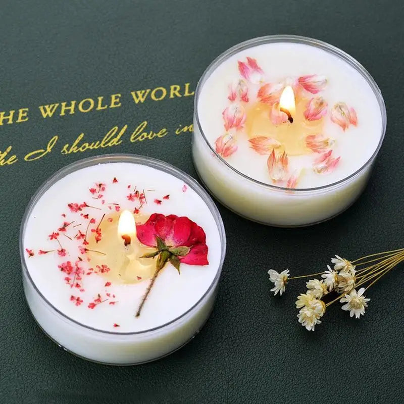 SYOUB| 1Pc Mini Natural Plant Scented Candle
