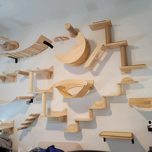 Multi-Level Cat Wall Furniture Set