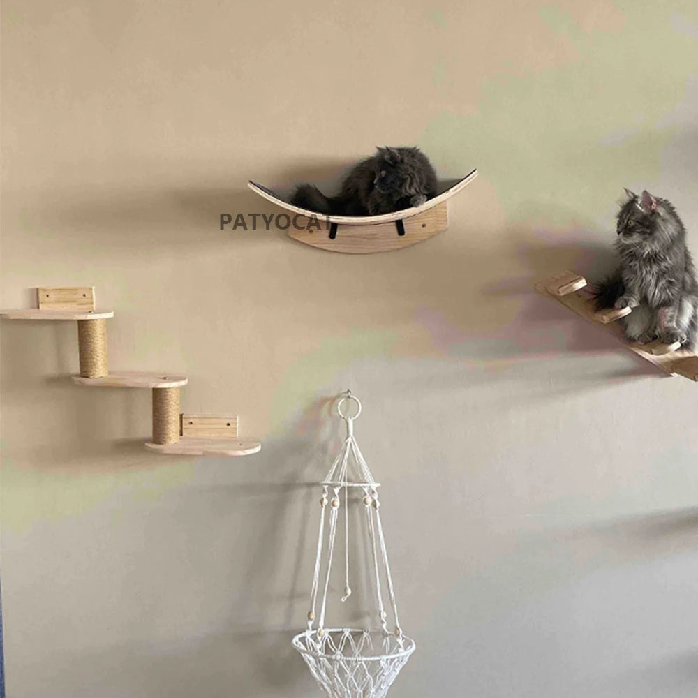 Multi-Level Cat Wall Furniture Set