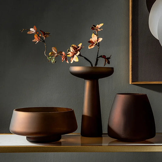 BXPS| Frosted Glass Vase