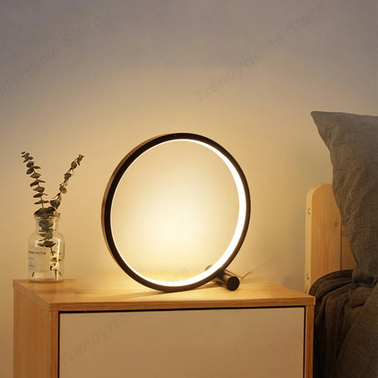 TIDI|  LED Circular Ring Table Lamp