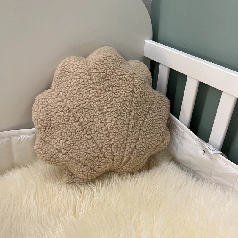 KROFFEN| Cute Plush Shell Shape Pillow
