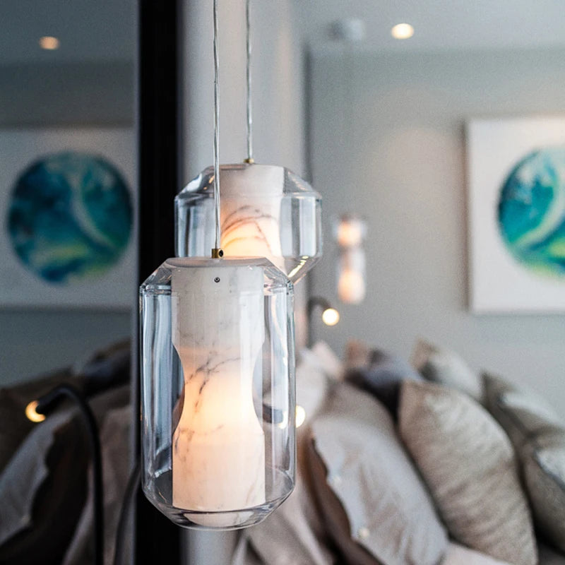 MOOON| Glass Marble Chandelier