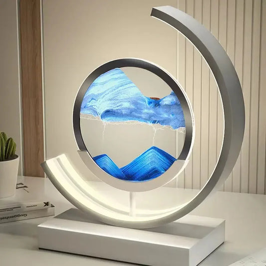 CHEXTER| LED Moving Sand Art Table Lamp
