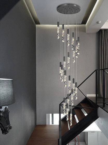 MKLB| Crystal Staircase Chandelier