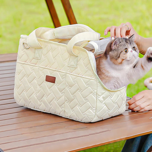 Soft-Sided Crossbody Travel Bag for Pets