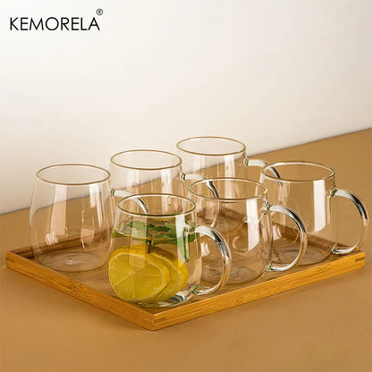 KEMORELA| Glass Coffee Mugs