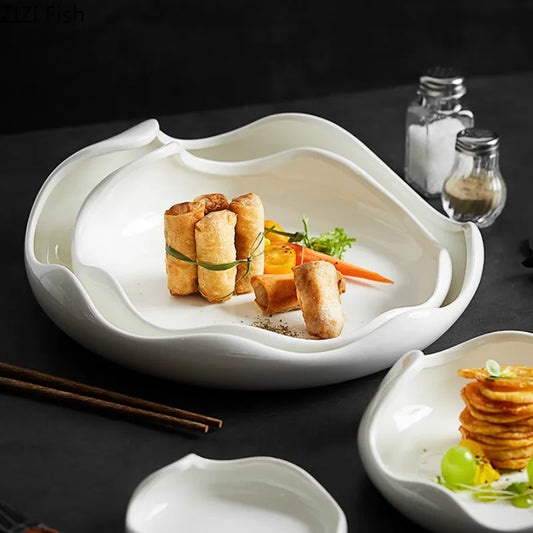 MANU| White Ceramic Plate