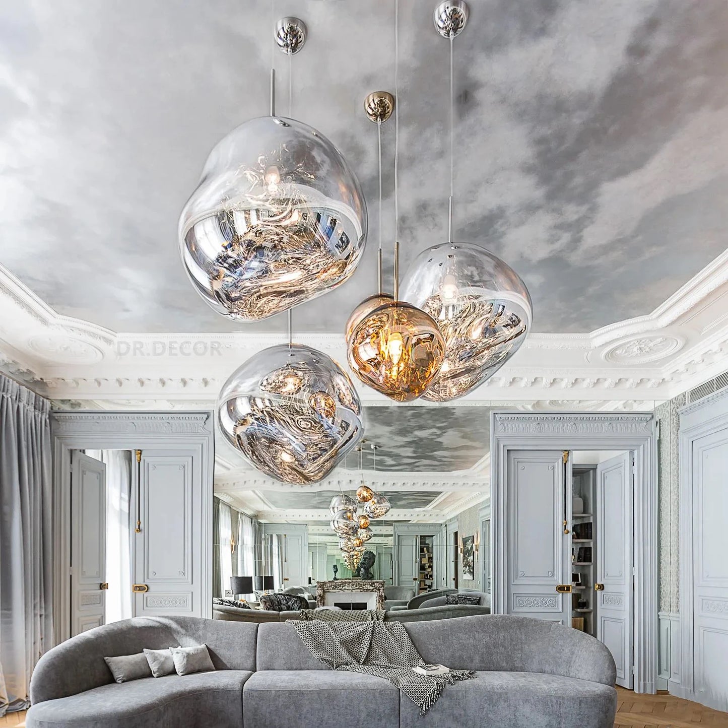 JUGOP| Modern Macaron Shaped Chandelier