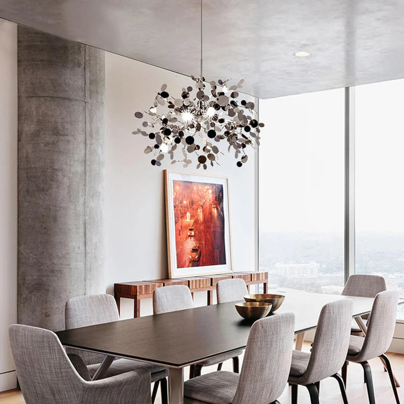TRI| Modern Stainless Steel Chandelier
