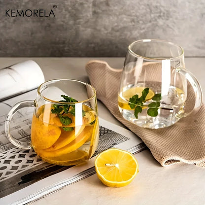KEMORELA| Glass Coffee Mugs