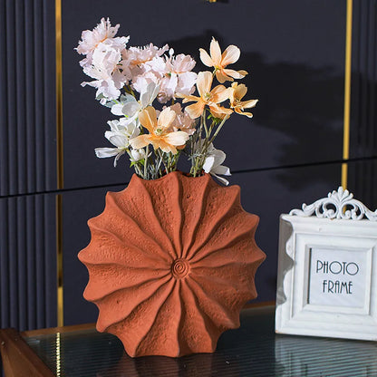 NEYIFT| Red Ceramic Vase