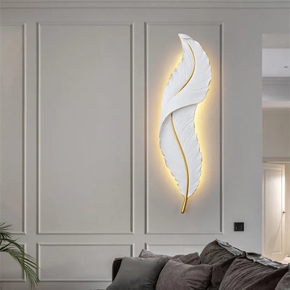 ANGELA| Decorative Feather Shaped Wall Lamp