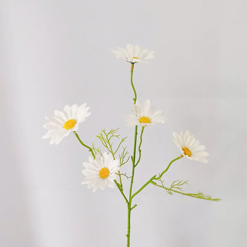 CARLYLE| Artificial White Daisies Long Branch Flowers