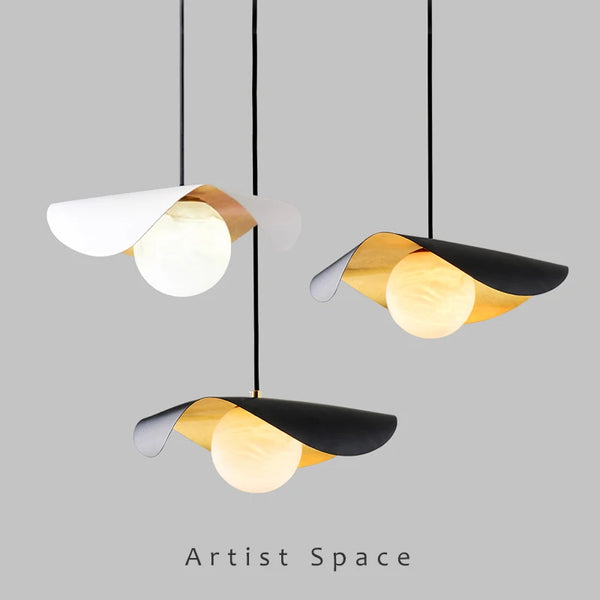 ALLK| Gold Foil Designed Chandelier