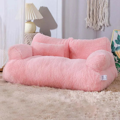 Plush Cat & Dog Bed Sofa