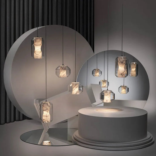 MOOON| Glass Marble Chandelier