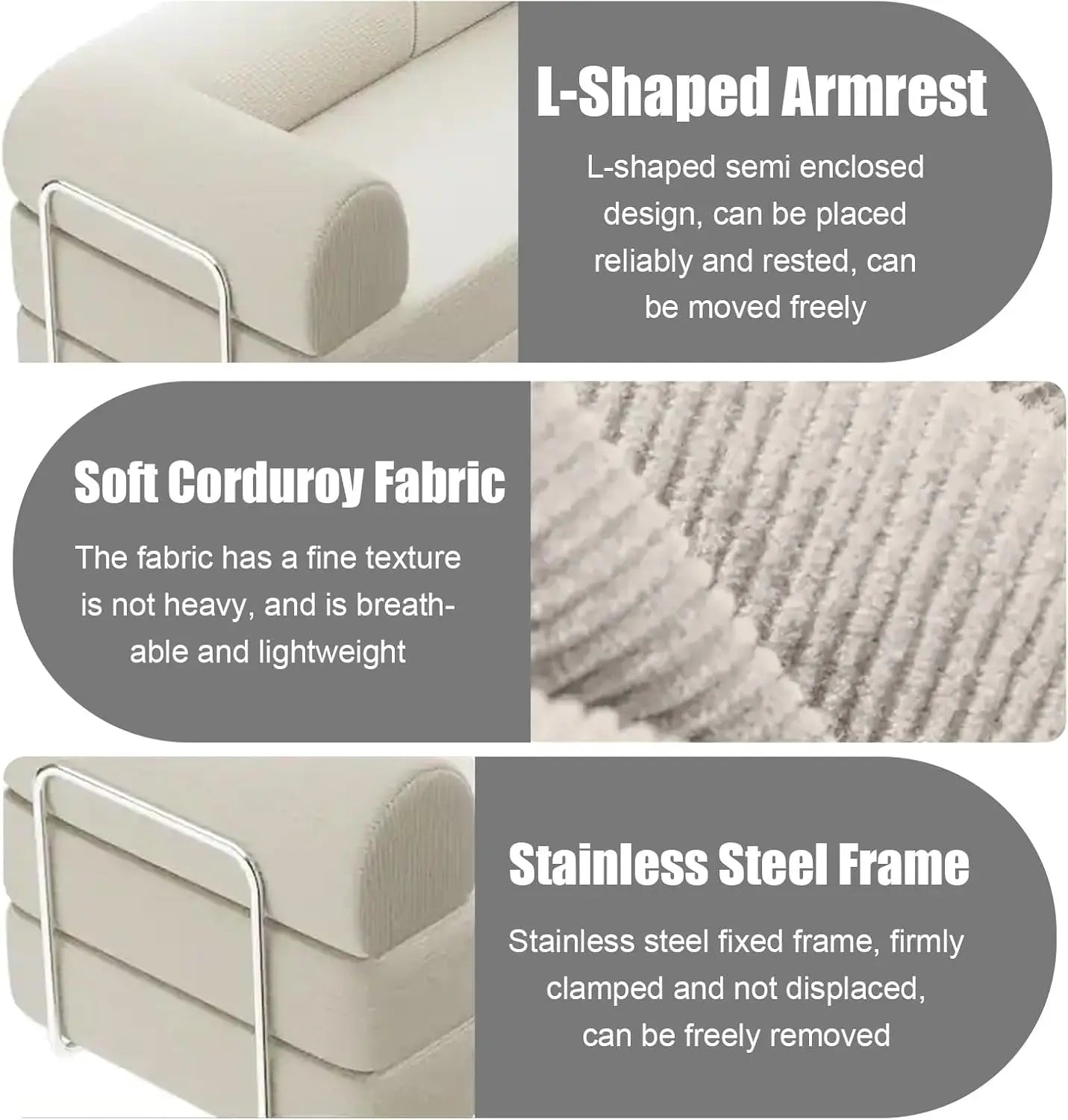 4-in-1 Convertible Cloud Sleeper Sofa