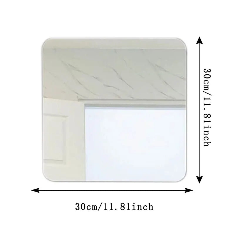 MEIDE| 4pcs Acrylic Mirror Wall Stickers
