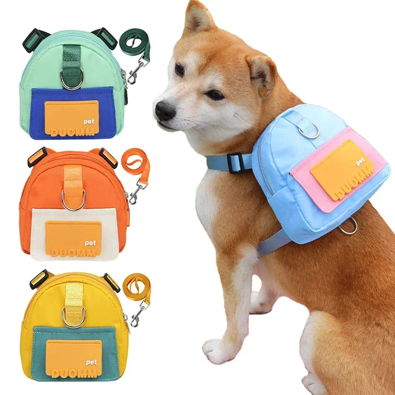 Pet Waist Bag with Harness & Collar