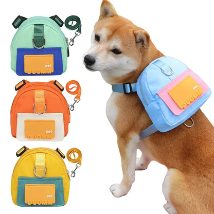 Pet Waist Bag with Harness & Collar
